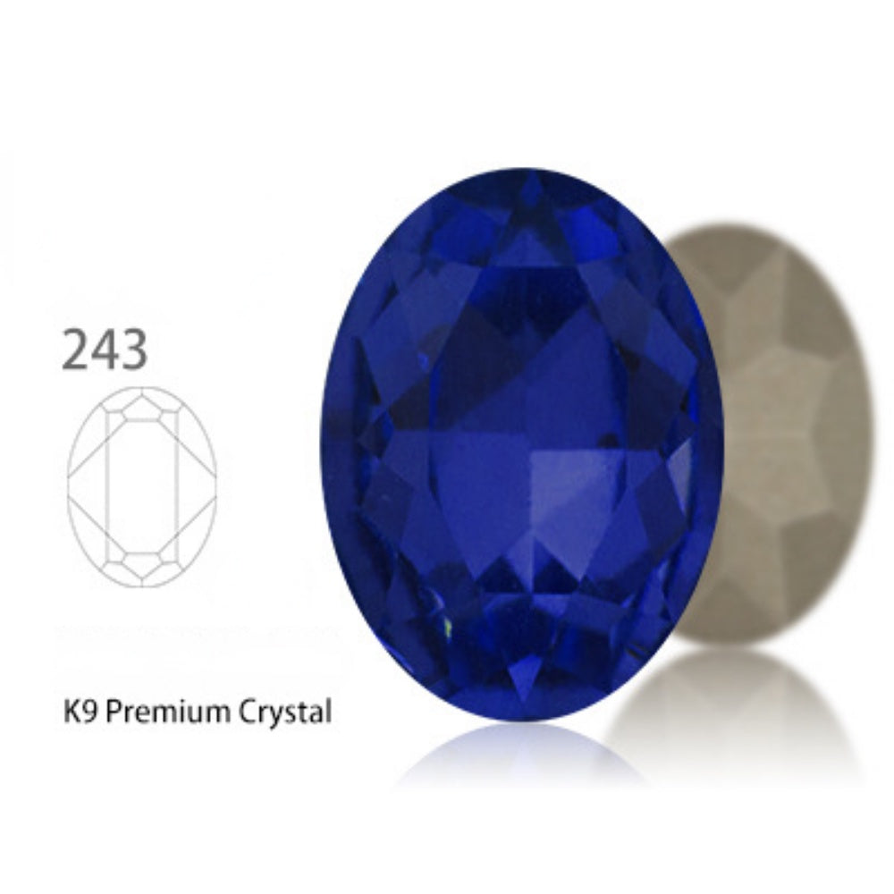 10*14/13*18mm K9 Quality Oval Crystal High Top Bottom Diamond Shiny Diy Clothing Jewelry Accessories