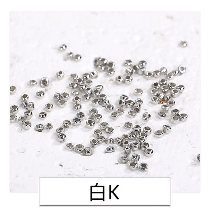 500pcs Environment-friendly Nickel-free Positioning Bead Partition Bead Fixed Bead Tube Bead String Bead Loose Bead DIY Jewelry Accessories Material