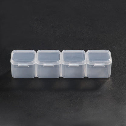 12 Rotating Circular Diamond Box Nail Art Jewelry Storage Box Jewelry Distribution Box Nail Art Diamond Transparent Tool Box