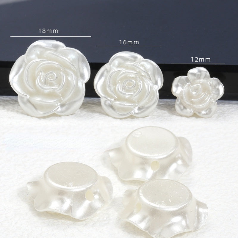 20PCS 12/16/18mm Pearl Color ABS French Hawthorn Accessories For Handmade DIY Jewelry Making