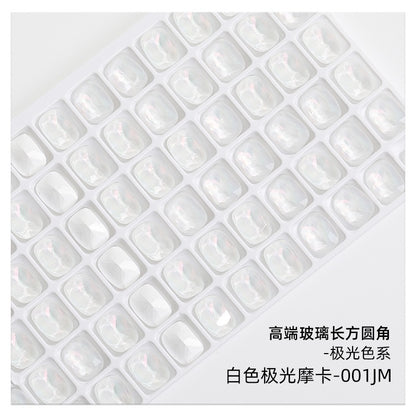 10mm  10pcs Nail Rhinrhinea High-end Tip Bottom Rhinrhinea  Rectangular Round Corner Diy Accessories Materials
