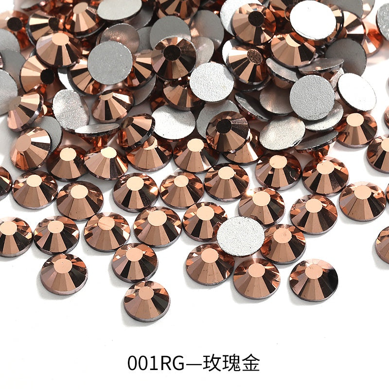1440pcs/1.4mm Flat Round Nail Rhinestone DIY Phone Case Accessories Rhinestone Stick Crystal