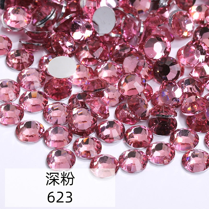 Gemstone filled 2/3/4/5/6mm Henna beads/Henna Gems/Rhinestone