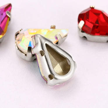 K9 Material Thickened Hollow Claw Diamond Tip Bottom Crystal Glass Shaped Rhinestone Diy Clothing Wedding Accessories