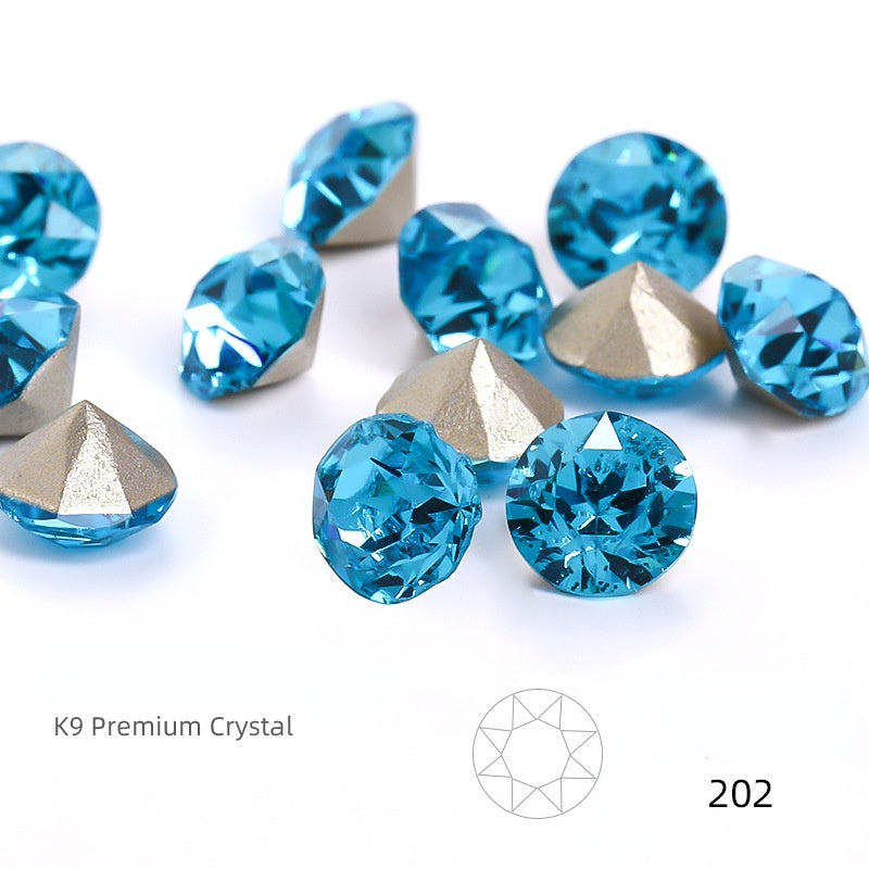 K9 Glass Crystal 4mm/5mm/6mm 10PCS Nail Art Rhinestone Crystal Diamond for Clothing Jewelry Making