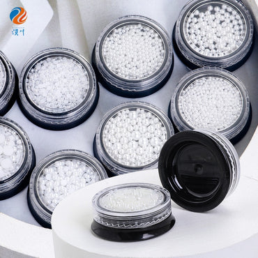 Pearl Box Japanese Simple Mixed Half Round Full Round Box Pearl Nail Jewelry