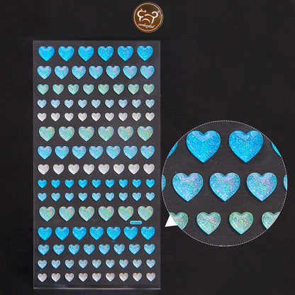 Dazzle Colorful Love Shiny Transparent Crystal Drop Glue Sticker Paste Girl Eyebrow Stick Ear Stick Decoration DIY Hand Ledger
