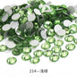 288pcs/6mm Flat Round Nail Rhinestone DIY Phone Case Accessories Rhinestone Stick Crystal