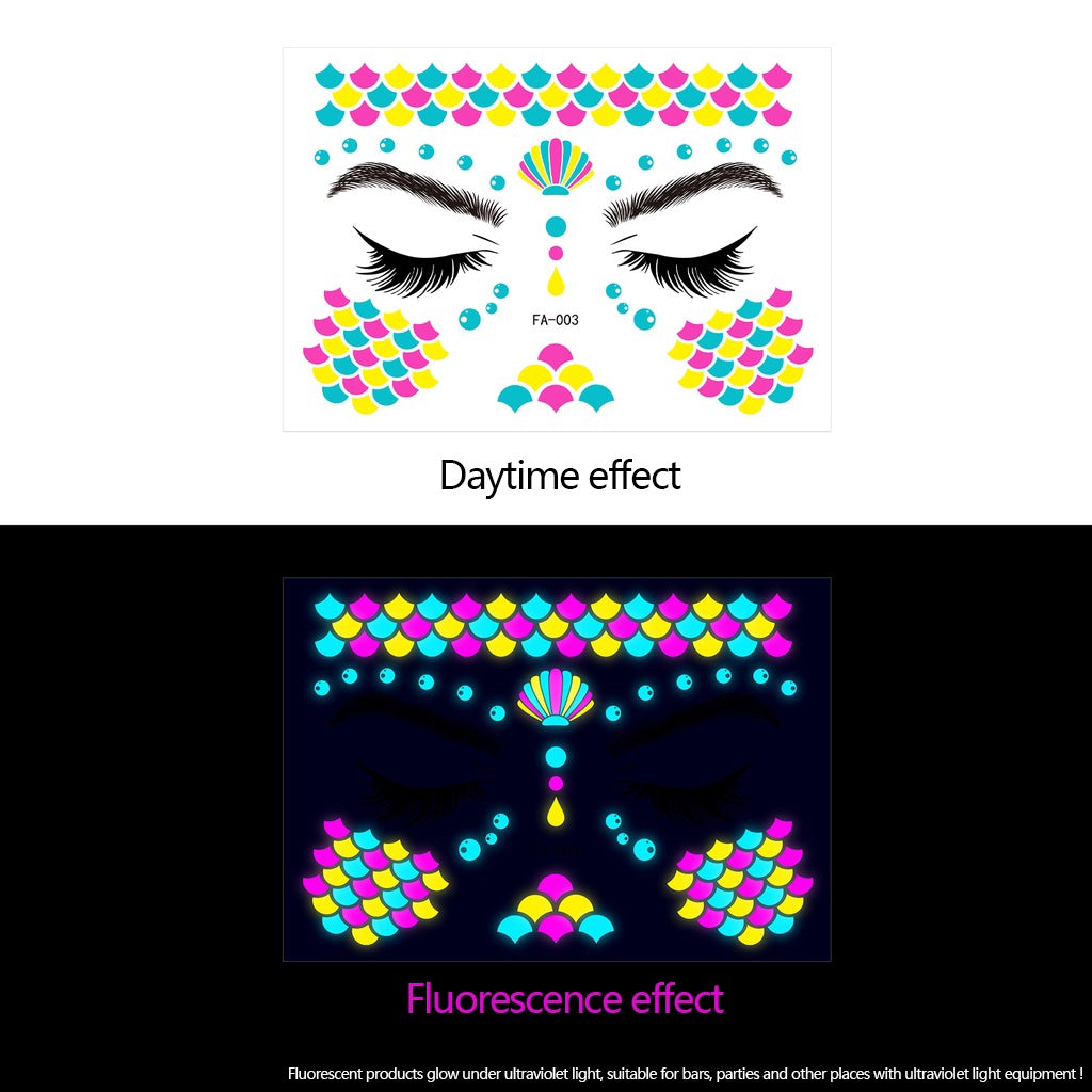 Colorful Super Shiny Rhinestone Stickers for Masquerade Parties DIY Makeup Kit