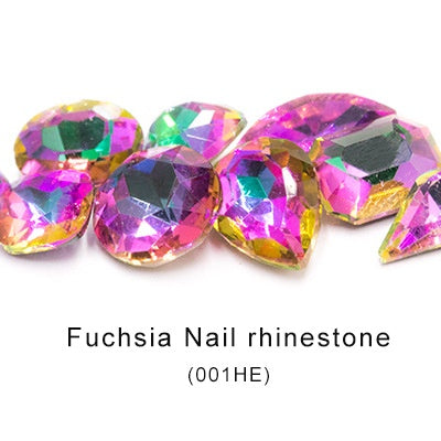 20PCS Multi-shape Crystal Glass Rhinestones Nail Art Rhinestones Ornament Dazzle Rhinestone Nail Paste Rhinestones Diy Ornament Accessory Material
