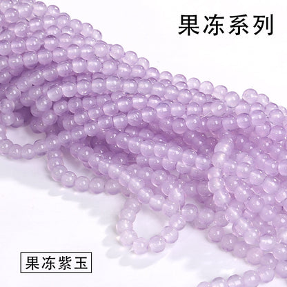 Colored Glass Crystal Beads Burst Beads Round Beads String Beads Crack Beads DIY Handmade Floral Beads Bracelet Material Accessories Accessories