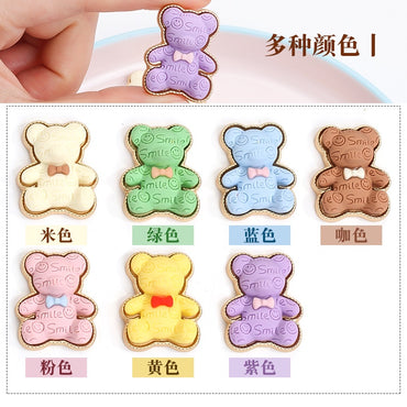 Cartoon Alloy Animal Bear Diy Phone Case Accessories Crocs Handmade Gum Decorative Ornament Accessories