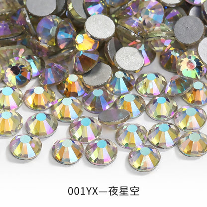 1440pcs/1.8mm Flat Round Nail Rhinestone DIY Phone Case Accessories Rhinestone Stick Crystal