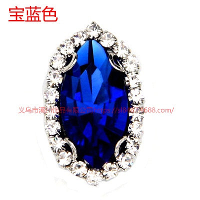 13*27mm Large size Horse Eye Claw Rhinestone Claw Rhinestone Girth Crystal Buckle Diy Headdress Accessories Shiny Rhinestone Hand Sewn Rhinestone Dress Accessories
