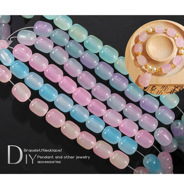 Two-color Date Bead Handmade Loose Bead Through Hole Bead DIY Bracelet Necklace Accessories