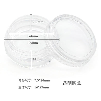 12 Rotating Circular Diamond Box Nail Art Jewelry Storage Box Jewelry Distribution Box Nail Art Diamond Transparent Tool Box