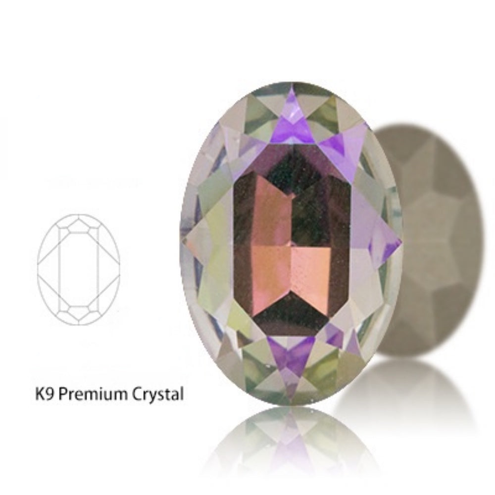 10*14/13*18mm K9 Quality Oval Crystal High Top Bottom Diamond Shiny Diy Clothing Jewelry Accessories
