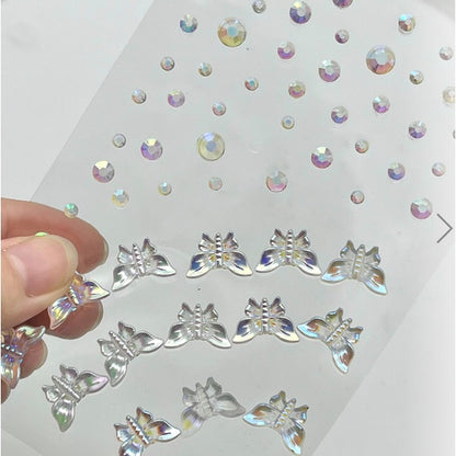Colorful Super Shiny Rhinestone Stickers for Masquerade Parties DIY Makeup Kit