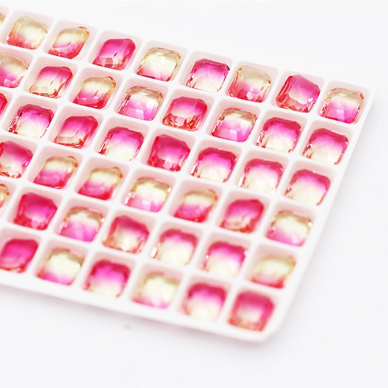 10PCS Special Color Gradient Nail Rhinestones Diy Accessories Nail Jewelry Materials