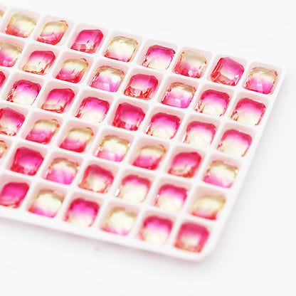 10Pcs Elliptic shape Special Color Gradient Nail Rhinestones Diy Accessories Nail Jewelry Materials