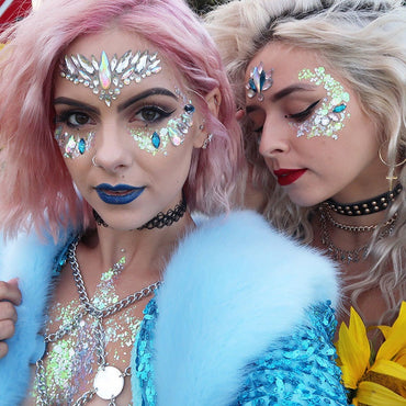 Electronic Music Festival Face Pasters Children's Stage Performance Face Stickers Stickers Crystal Eyes Rhinestone Stickers