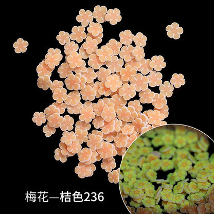 Glow-in-the-dark Polymer Clay Nail Patch Fluorescent Slice Nail Jewelry Plum Slice Diy Slime Filling Material