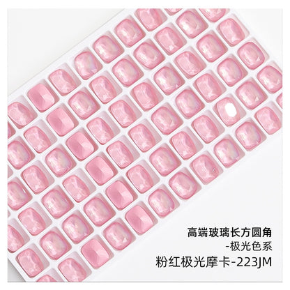 10mm  10pcs Nail Rhinrhinea High-end Tip Bottom Rhinrhinea  Rectangular Round Corner Diy Accessories Materials