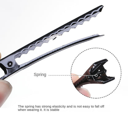 Fashion DIY Black Duckbill Clip Hair Accessories Headdress Handmade Bow Bottom Clip Clip Hair Cards