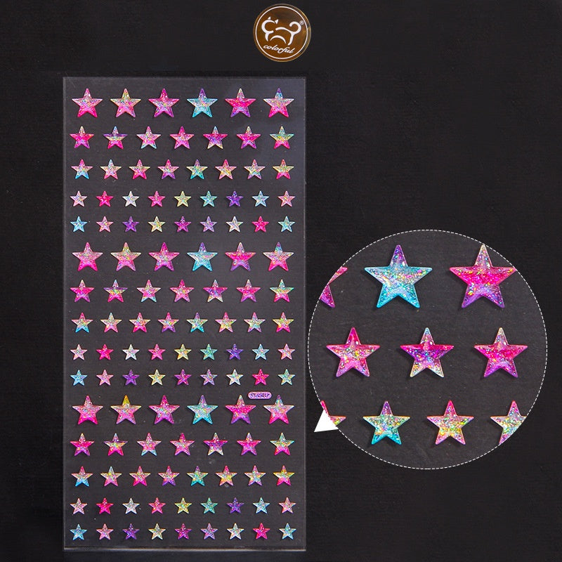 Colorful Super Shiny Rhinestone Stickers for Masquerade Parties DIY Makeup Kit