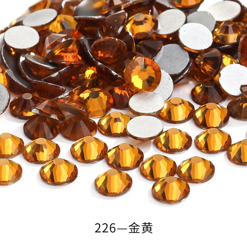 1440pcs/2.5mm Flat Round Nail Rhinestone DIY Phone Case Accessories Rhinestone Stick Crystal
