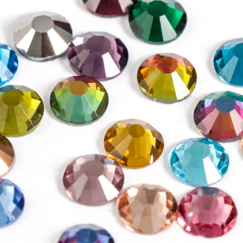 1440pcs/3mm Flat Round Nail Rhinestone DIY Phone Case Accessories Rhinestone Stick Crystal