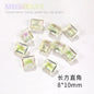 Nail Rhinestone 10pcs Glass Products Transparent Goose Down Yellow Series Crystal Mobile Phone Stick Rhinestone Diy Accessories