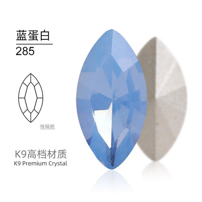 5*10mm/10pcs K9 Horse Eye Pointed Bottom Rhinestone Unusual Type Special Rhinestone Diy Ornament Accessories Pointed Bottom Rhinestone Nail Paste Rhinestone Decorative Accessories