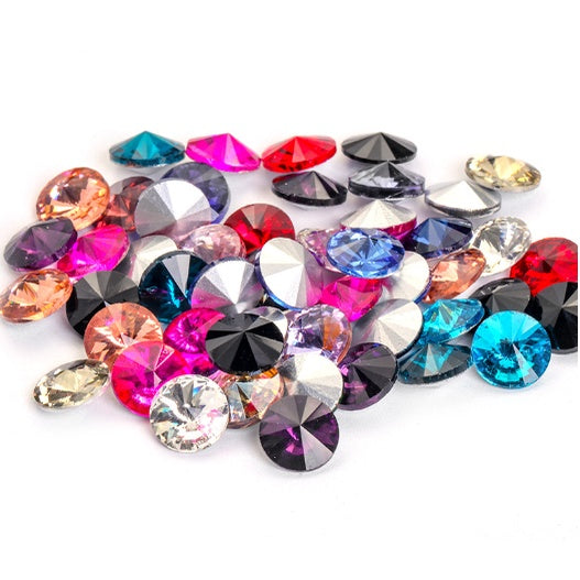 16/18mm Round Shape Crystal Strass Applique Rhinestones For Hair Clothes Sewing On Clothing