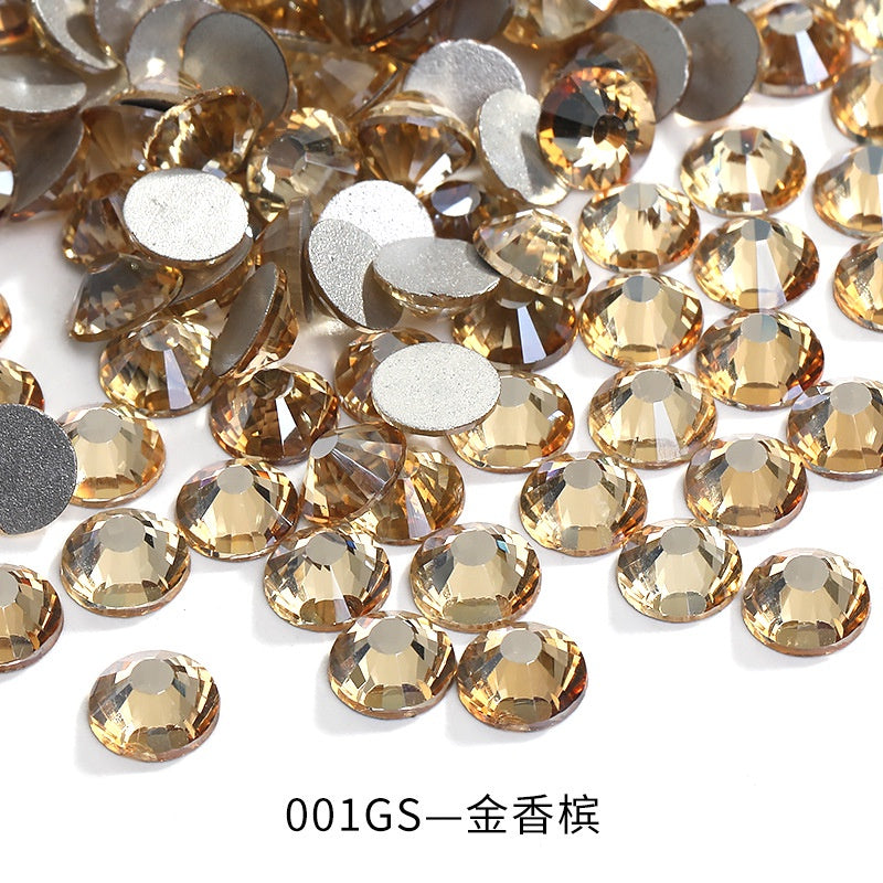 1440pcs/1.8mm Flat Round Nail Rhinestone DIY Phone Case Accessories Rhinestone Stick Crystal