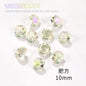 Nail Rhinestone 10pcs Glass Products Transparent Goose Down Yellow Series Crystal Mobile Phone Stick Rhinestone Diy Accessories