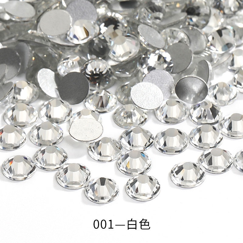 1440pcs/2.5mm Flat Round Nail Rhinestone DIY Phone Case Accessories Rhinestone Stick Crystal
