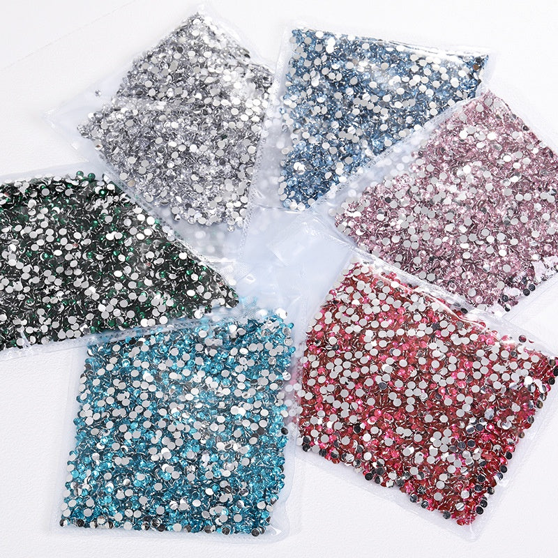 Gemstone filled 2/3/4/5/6mm Henna beads/Henna Gems/Rhinestone