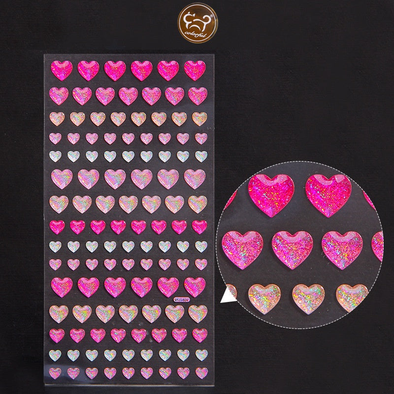 Colorful Super Shiny Rhinestone Stickers for Masquerade Parties DIY Makeup Kit