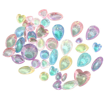 Shining High-grade Crystal Micro-pointed Bottom Glass Diamond High Top Rhinrhinos K9 Magic Mirror Series Diy Mobile Phone Shell Nail Sticker Rhinrhinos
