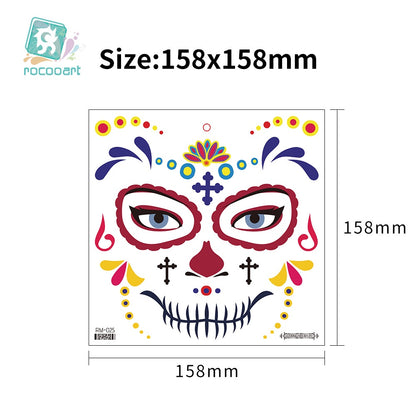 Halloween Clown Horror Mouth Tattoo Stickers, for Party Props Horror Cosplay Costume Makeup Props, for Halloween Masquerade Cosplay Party.