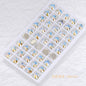 12mm Super Flash Flat Bottom 10pcs Hand Stitched Rhinestone Flat Button Crystal Satellite Shape Crystal Stone Non-scratch Packaging Glass Rhinestone
