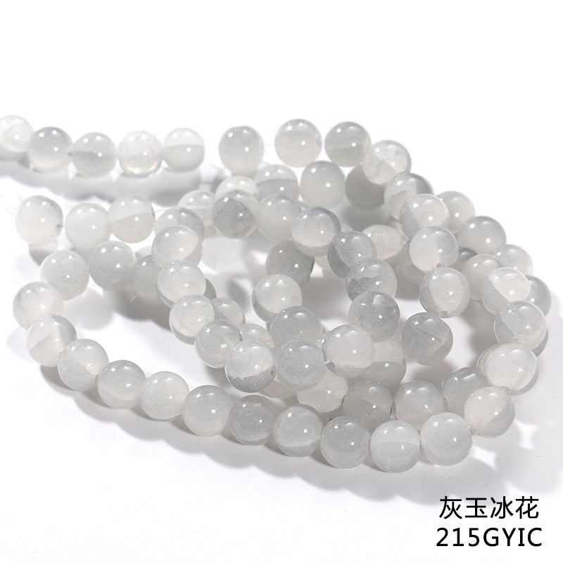 10mm 80pcs Crack beads Jade broken beads explosive glass beads ice cracked floral beads glass diy accessory bracelet beaded