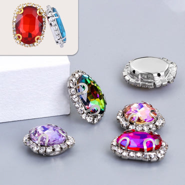 10*14mm Crystal Rhinestone for DIY Clothing Accessories Jewelry Making diy accessories Clothing Accessories Shoes