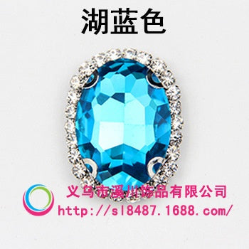 10pcs 10*14mm Crystal Rhinestone for DIY Clothing Accessories Jewelry Making diy accessories Clothing Accessories Shoes