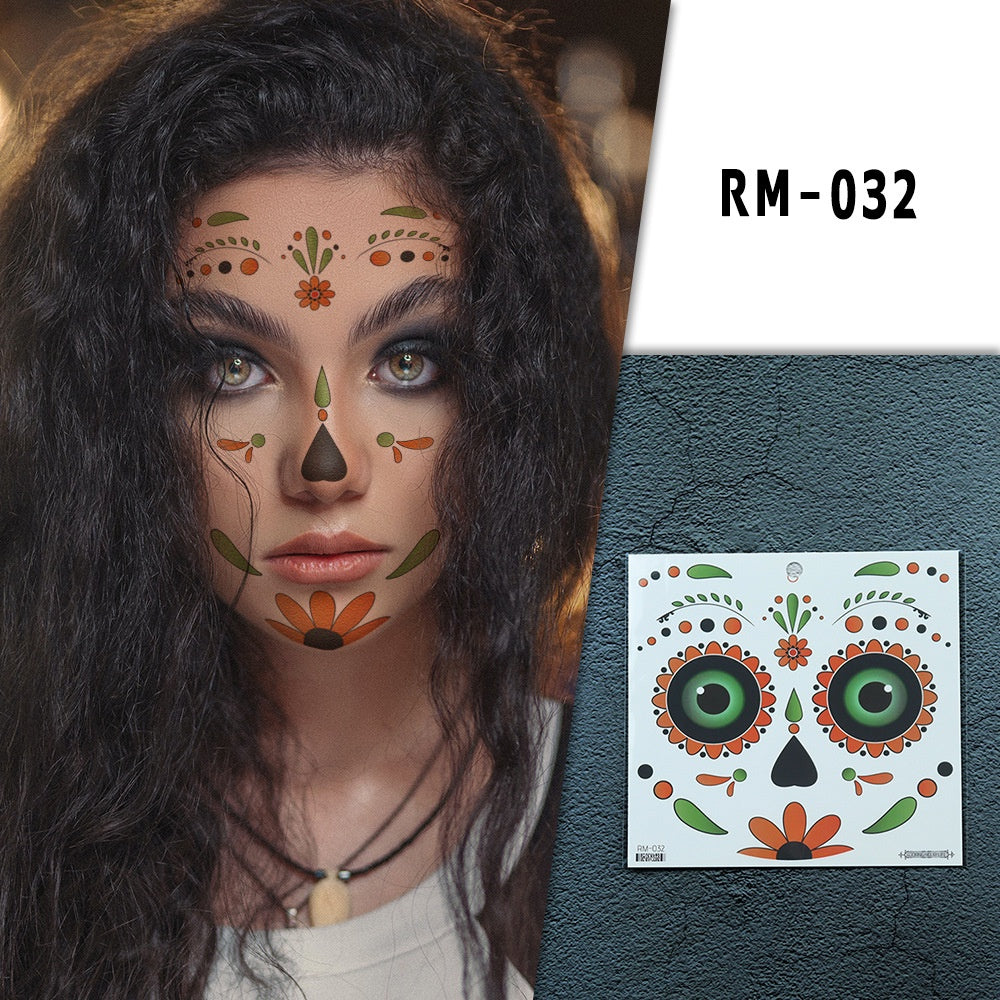 Halloween Clown Horror Mouth Tattoo Stickers, for Party Props Horror Cosplay Costume Makeup Props, for Halloween Masquerade Cosplay Party.