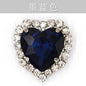 12mm 10pcs Heart Shape Crystal Rhinestone With Sliver/Gold Bottom For DIY Garment Clothing
