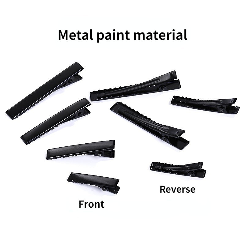 Fashion DIY Black Duckbill Clip Hair Accessories Headdress Handmade Bow Bottom Clip Clip Hair Cards