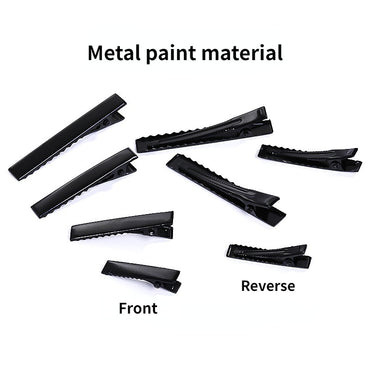 Fashion DIY Black Duckbill Clip Hair Accessories Headdress Handmade Bow Bottom Clip Clip Hair Cards