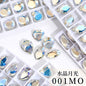 K9 Magic Mirror Series Electroplated Color High-grade Crystal Micro Pointed Bottoming Glass Nail Rhinestone Diy Phone Case Ornament Accessories